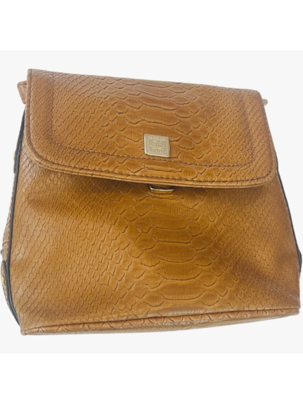 LIZ CLAIBORNE Brown Shoulder Purse - 8" W x 7" H - Picture 2 of 5